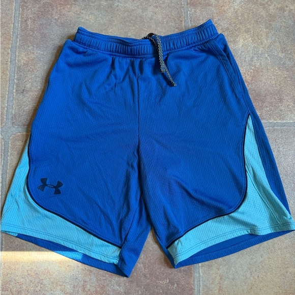 Under Armour Other - Under Armour Blue Athletic Shorts Moisture-Wicking Elastic Waistband